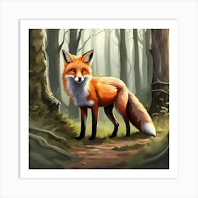 The Cunning Fox Art Print