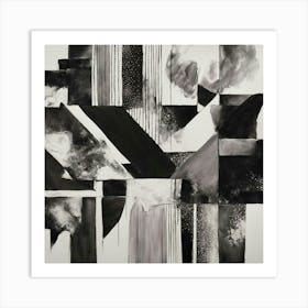 Black and White Abstract Art 67 Art Print