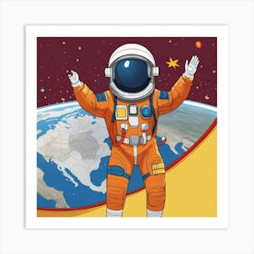 Create A Female Astronaut (2) Art Print