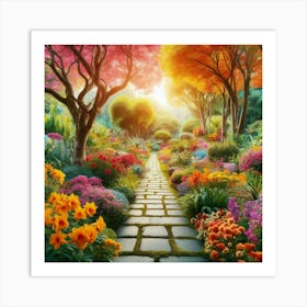 Garden Path 17 Art Print