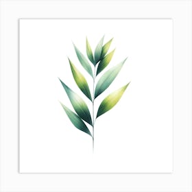 Watercolor Leaf 1 Art Print