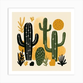 Cactus Illustration Art 68 Art Print