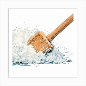 Shovel Pouring Salt Art Print