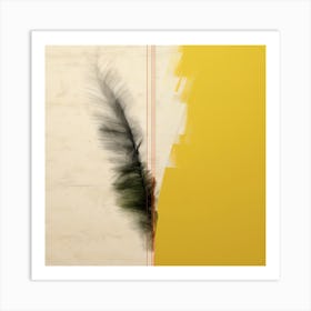 Yellow Green Square 3 Art Print