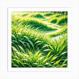 Green Grass 34 Art Print