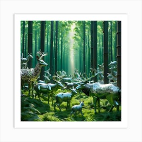 Engineered Forest 6 Art Print