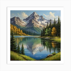 Mountain Lake 9 Art Print