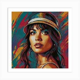 Woman In A Hat Art Print