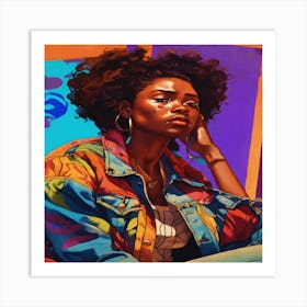 Afro Girl 1 Art Print