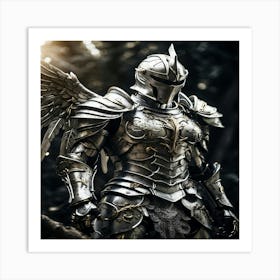 Knight With Wings Art Print