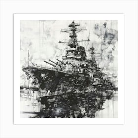 Battleship Art Print