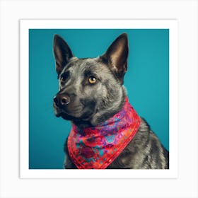 Portrait Of A Dog Art Print