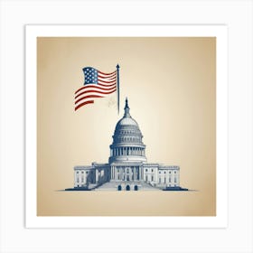 Us Capitol Building 1 Art Print