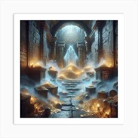 Ancient Ruin Treasury Curse Art Print