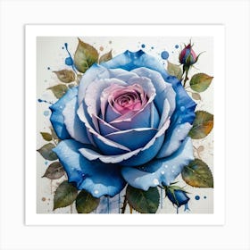 Blue Rose 2 Art Print