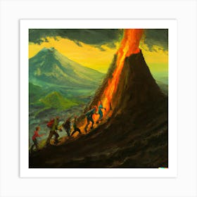 Into the Volcano Art Print