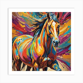 Horse Painting Art Print