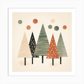 Christmas Trees Art Print