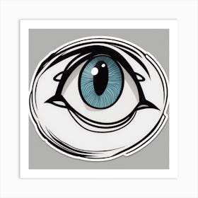 Eye Sticker Art Print