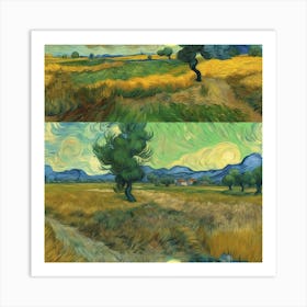 Landscape, Vincent Van Gogh 1 Art Print