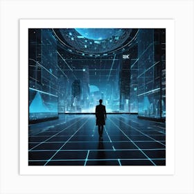 Futuristic City 23 Art Print