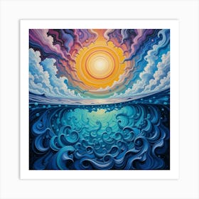 Ocean Sunrise Art Print