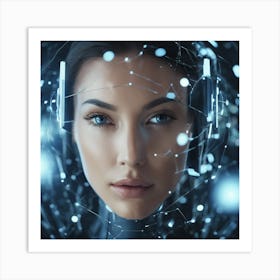 Futuristic Woman 1 Art Print