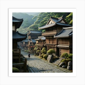 Asian Village 2 Art Print