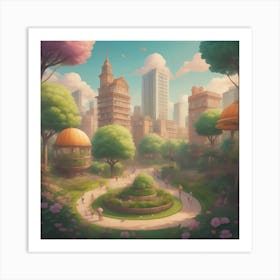 Cityscape Haven Art Print