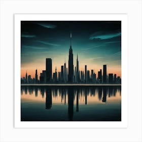 Abstract Cityscape 3 Art Print