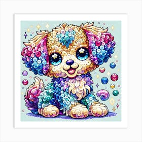 Poodle Dog Art Print