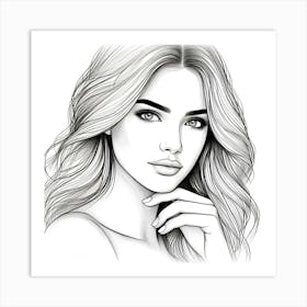 Portrait Of A Woman 5 Art Print