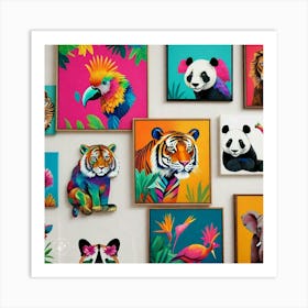 Zoo Animals Art Print