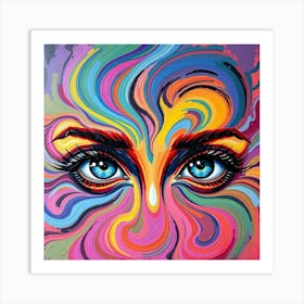 Psychedelic Painting 10 Art Print