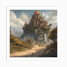 Fantasy Castle 57 Art Print