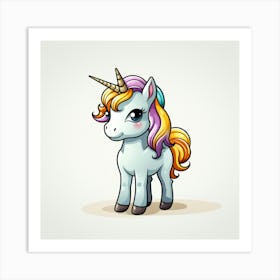 Cute Unicorn 164 Art Print