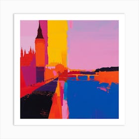 Abstract Travel Collection London England 7 Art Print