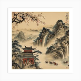 Chinese Landscape Painting Art Print