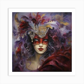 Venice Mask Art Print