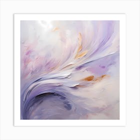 Luminous Lilac Whirlwind Art Print