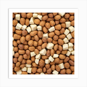 Almonds And White Chocolate Art Print