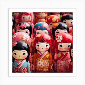 Asian Dolls Art Print