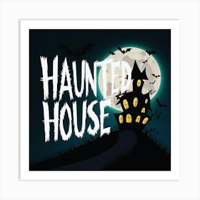 Happy halloween Illustration Spooky Horror devi background6 (6) Art Print