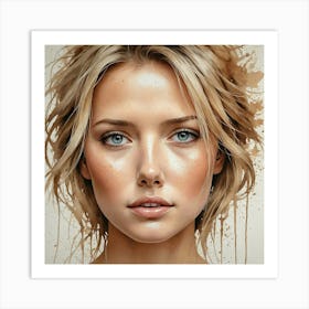 Portrait Of A Woman 49 Art Print