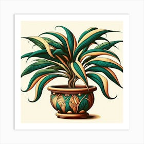 Plant In A Pot 1 Art Print