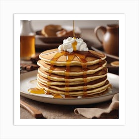 Pancakes With Syrup Art Print