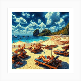 Phuket Beach Art Print