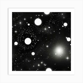 Black And White Space 3 Art Print