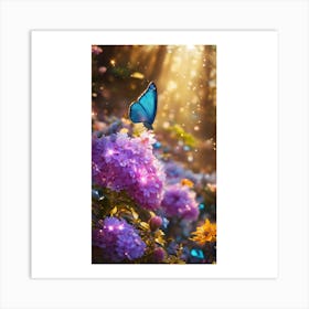 Butterfly In The Garden Art Print