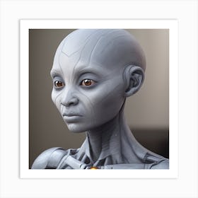 Alien Woman Art Print